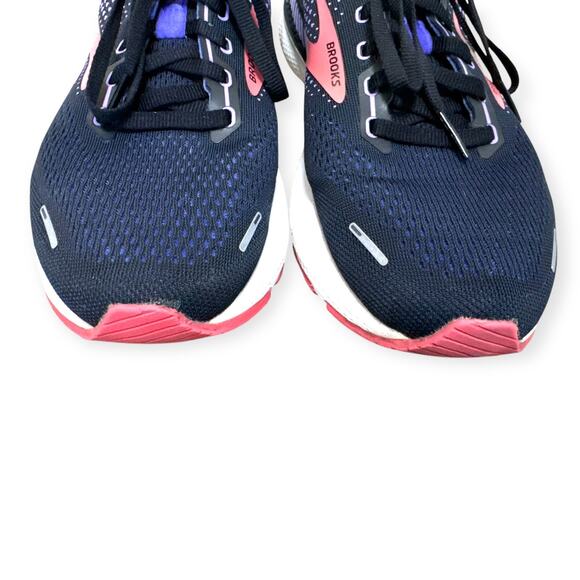 Brooks Black Purple Coral Adrenaline GTS 22 Running Shoes Women's Size 9 - Picture 3 of 12